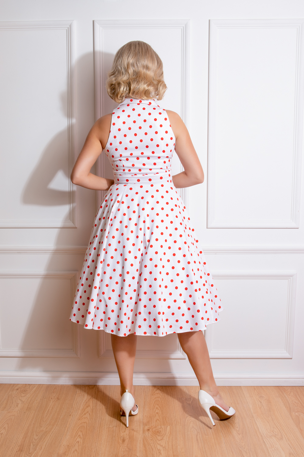 Georgia Polka Dot Swing Dress